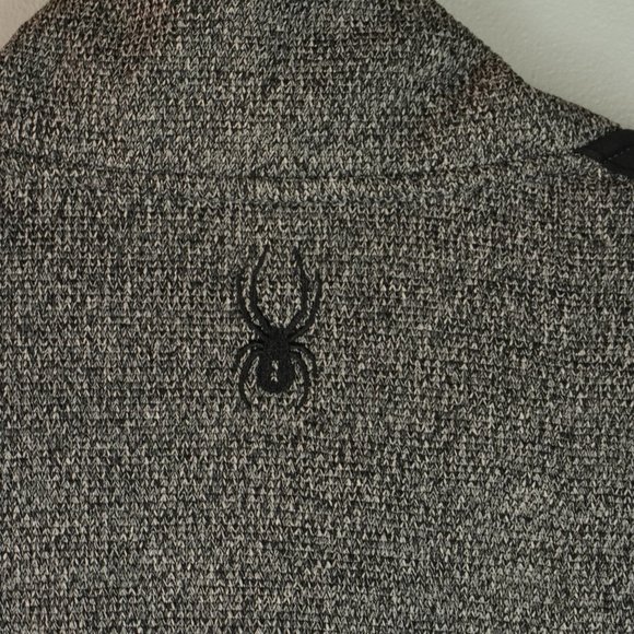 Spyder Charcoal Heather 1/4 Zip Pullover Jackets Men's Size Small - Picture 11 of 11
